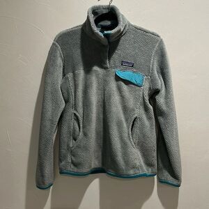 Patagonia Retool Gray Teal Pullover Women’s Size Medium Style 25442FA14